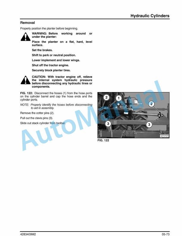Massey Ferguson 8792, 8776 Planter Service Manual 4283409M2-2