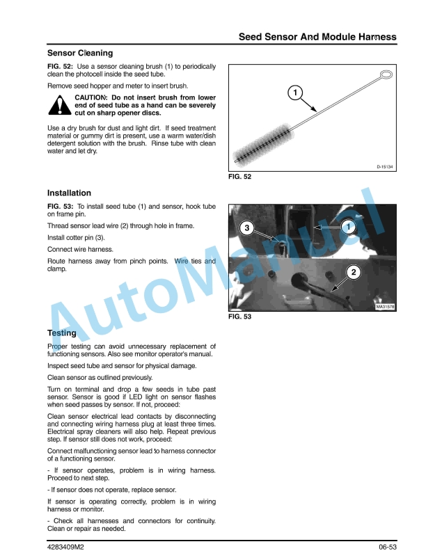 Massey Ferguson 8792, 8776 Planter Service Manual 4283409M2-3