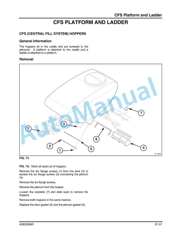 Massey Ferguson 8831 Planter Workshop Service Manual 4283396M1-4