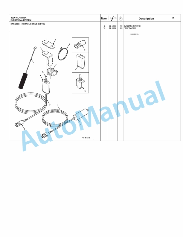 Massey Ferguson 8936 Planter Repair Time Schedule 4283514M1-2