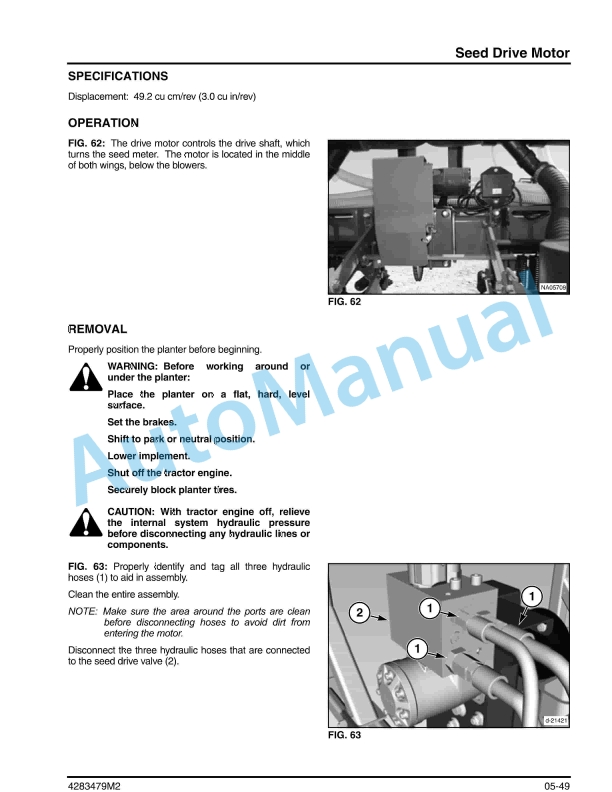 Massey Ferguson 8936 Planter Service Manual 4283479M2-4