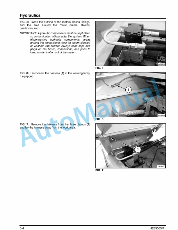 Massey Ferguson 9070, 9075, 9175, 9185 Rotary Header Workshop Service Manual 4283063M1-2