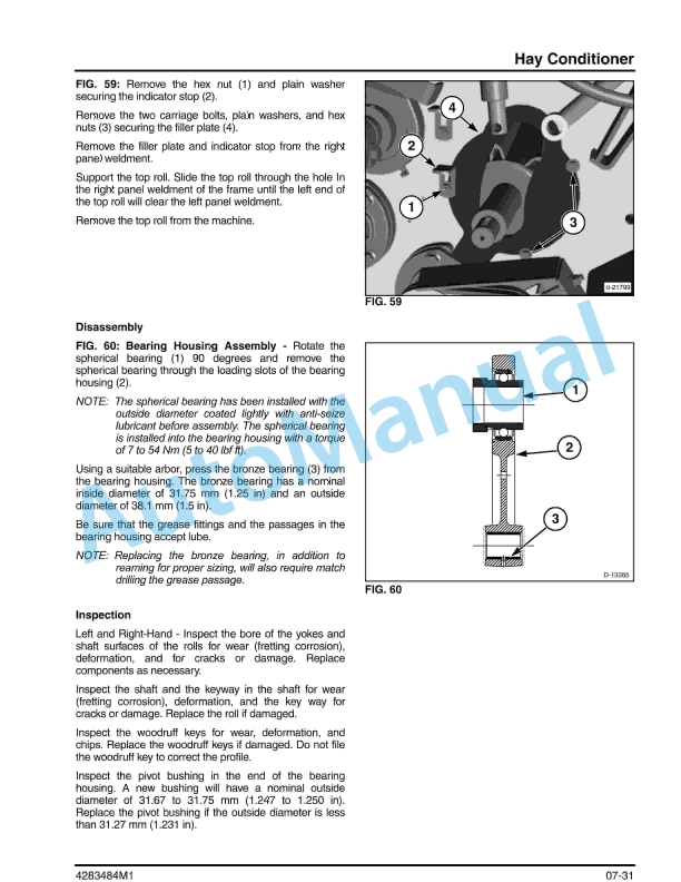 Massey Ferguson 9186 Rotary Disc Header Service Manual 4283484M1-4