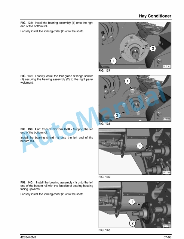 Massey Ferguson 9195, 9196 Rotary Disc Header Service Manual 4283440M1-4
