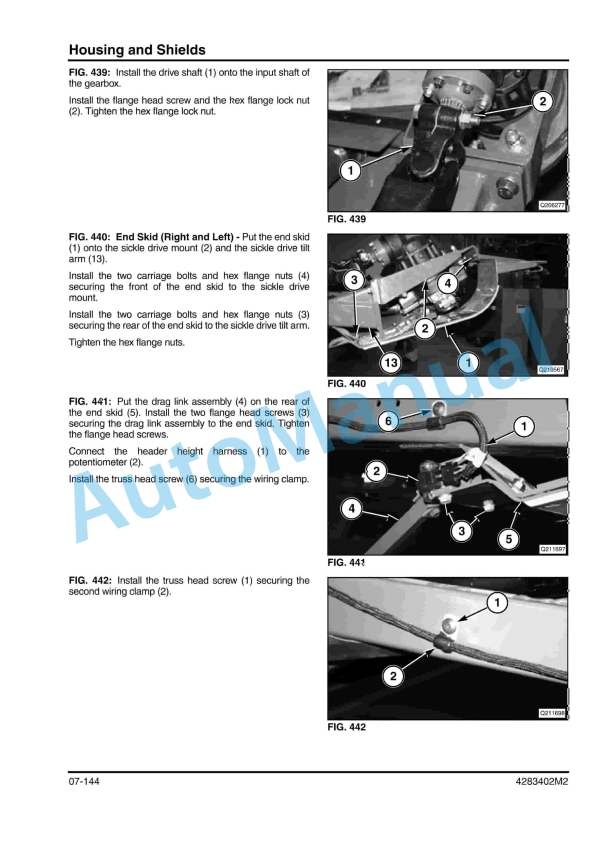 Massey Ferguson 9250 DynaFlex Draper Header Service Manual 4283402M2-5