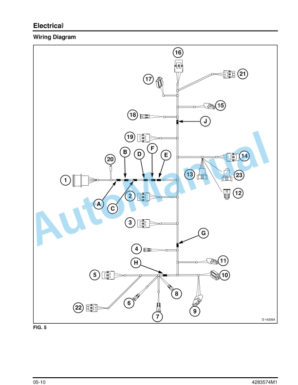 Massey Ferguson 9255 DynaFlex Draper Header Service Manual 4283574M3-2