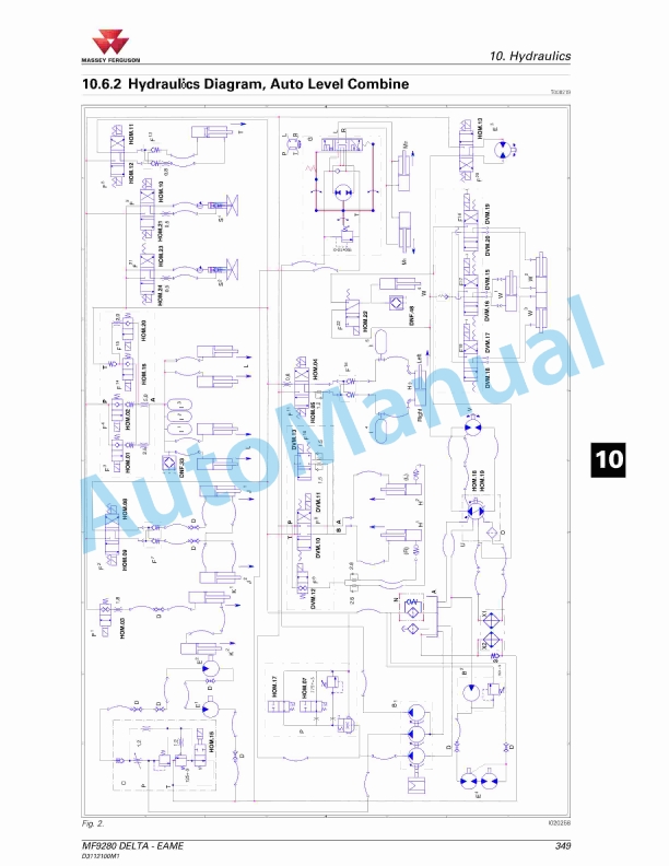 Massey Ferguson 9280 Delta Combine Series Operators Manual D3112100M1-4