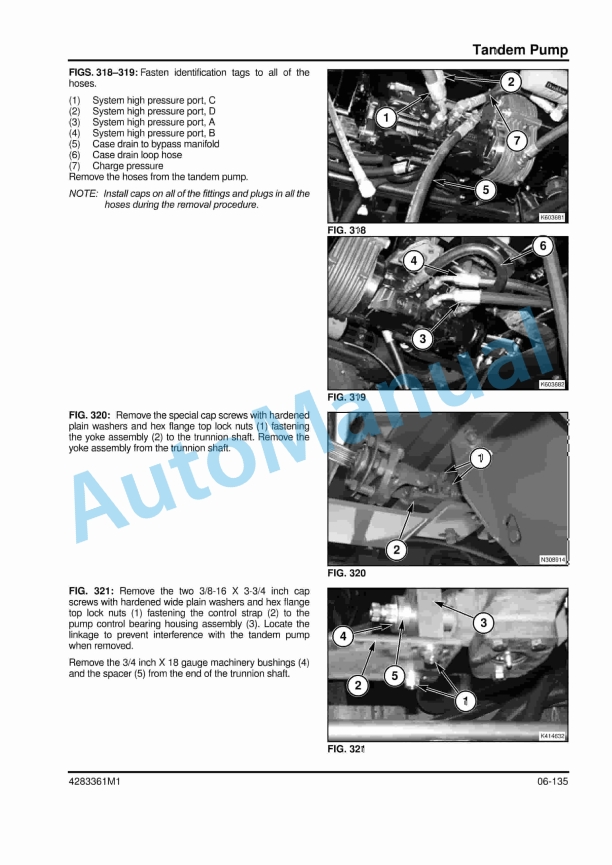 Massey Ferguson 9430, 9435, 9635 Windrower Tractor Workshop Service Manual 4283361M1-2