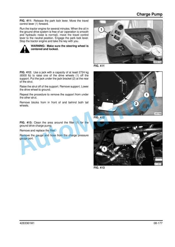 Massey Ferguson 9430, 9435, 9635 Windrower Tractor Workshop Service Manual 4283361M1-4