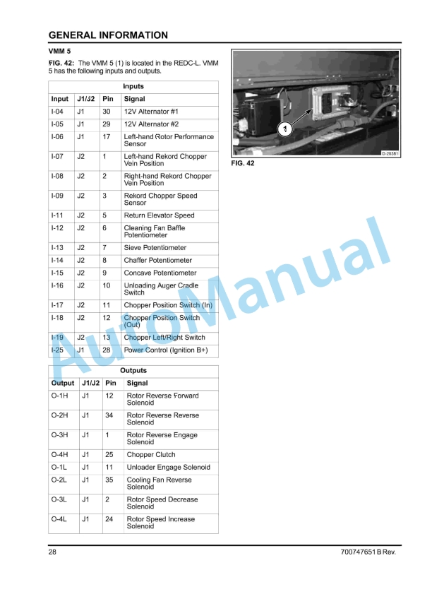 Massey Ferguson 9520 Rotary Combine Service Manual 4283559M1 4 Massey Ferguson 9520 Rotary Combine Service Manual 4283559M1 - Image 4