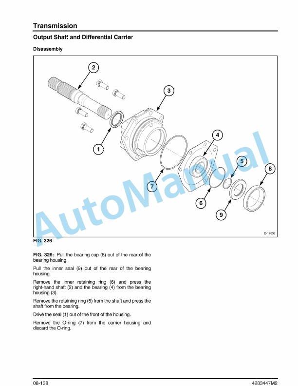 Massey Ferguson 9540, 9550, 9560 Rotary Combine Service Manual 4283447M2 2 Massey Ferguson 9540, 9550, 9560 Rotary Combine Service Manual 4283447M2 - Image 2
