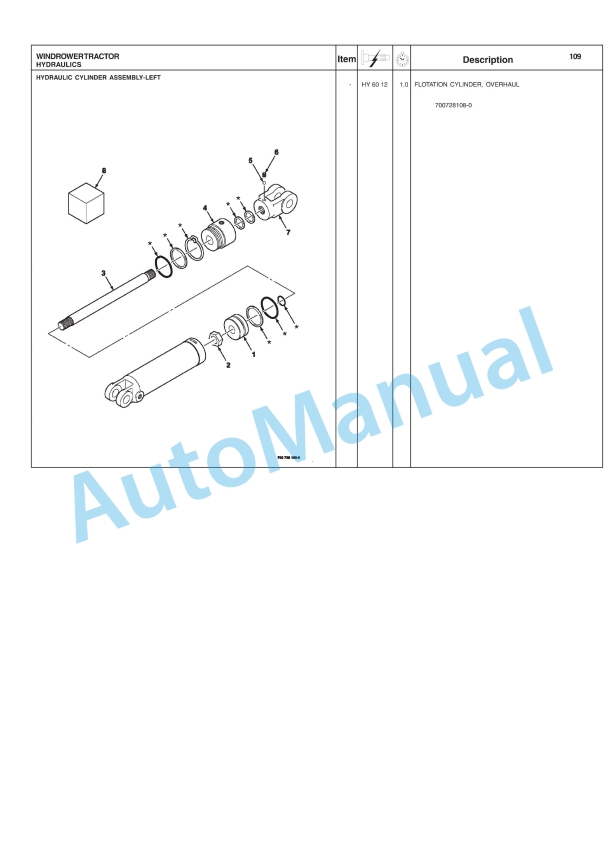 Massey Ferguson 9635 Windrower Repair Time Schedule 4283096M2-4