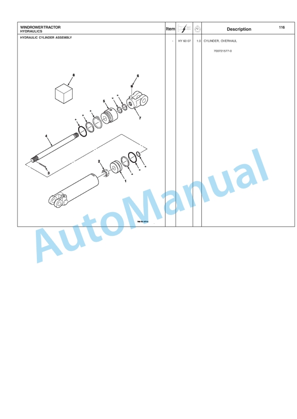 Massey Ferguson 9635 Windrower Repair Time Schedule 4283096M2-5
