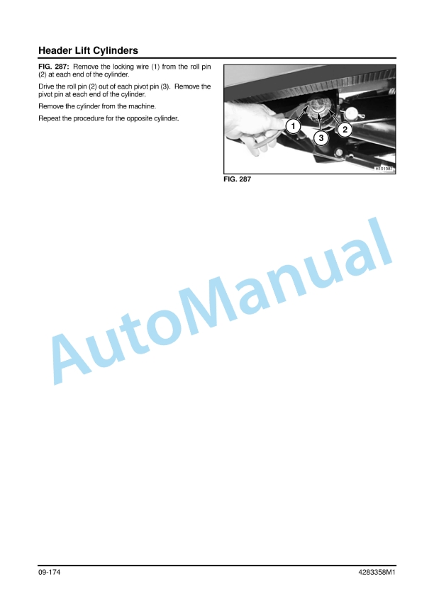 Massey Ferguson 9695, 9795 Rotary Combine Workshop Service Manual 4283358M1 3 Massey Ferguson 9695, 9795 Rotary Combine Workshop Service Manual 4283358M1 - Image 3