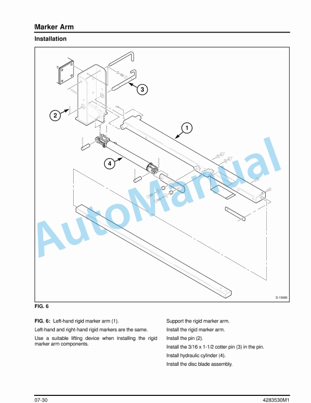 Massey Ferguson 9702, 9708, 9722 Planter Service Manual 4283530M1-3