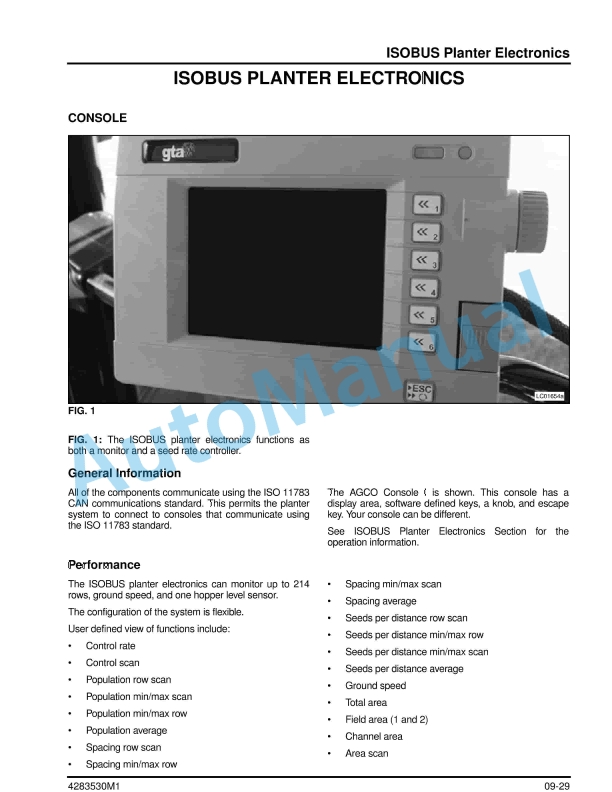 Massey Ferguson 9702, 9708, 9722 Planter Service Manual 4283530M1-5