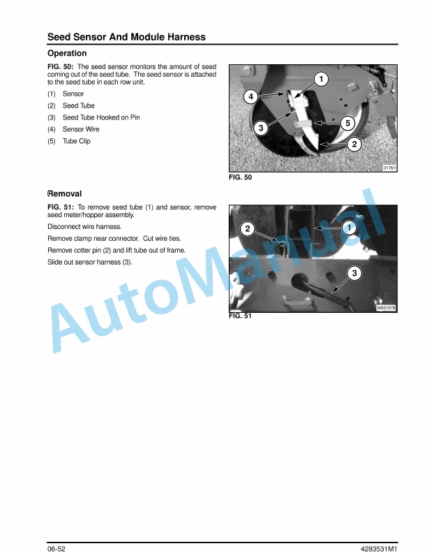 Massey Ferguson 9792, 9776 Planter Service Manual 4283531M1-3