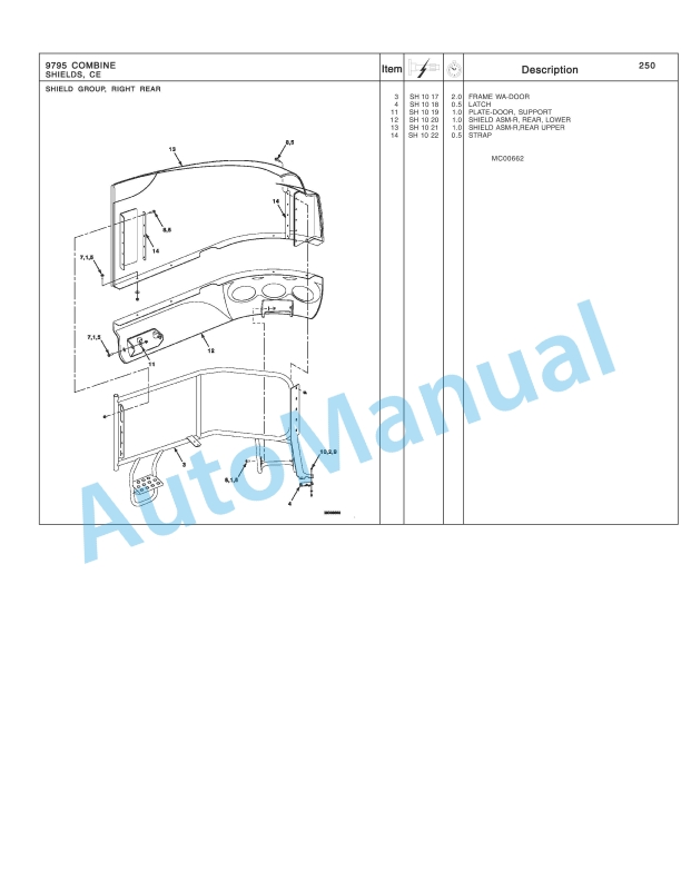 Massey Ferguson 9795 Combine Repair Time Schedule 4283379M2-4