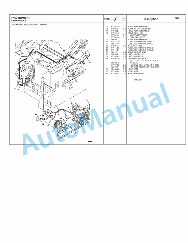 Massey Ferguson 9795 Combine Repair Time Schedule 4283379M2-5