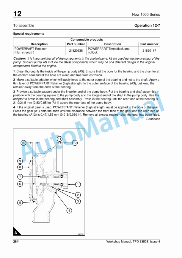 Massey Ferguson AJ to AS, YG to YK Perkins New 1000 Series Workshop Manual 4 Massey Ferguson AJ to AS, YG to YK Perkins New 1000 Series Workshop Manual - Image 4