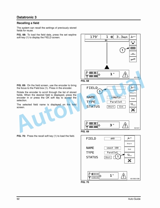 Massey Ferguson Auto-Guide Operator Instruction Book 4315750M1-2