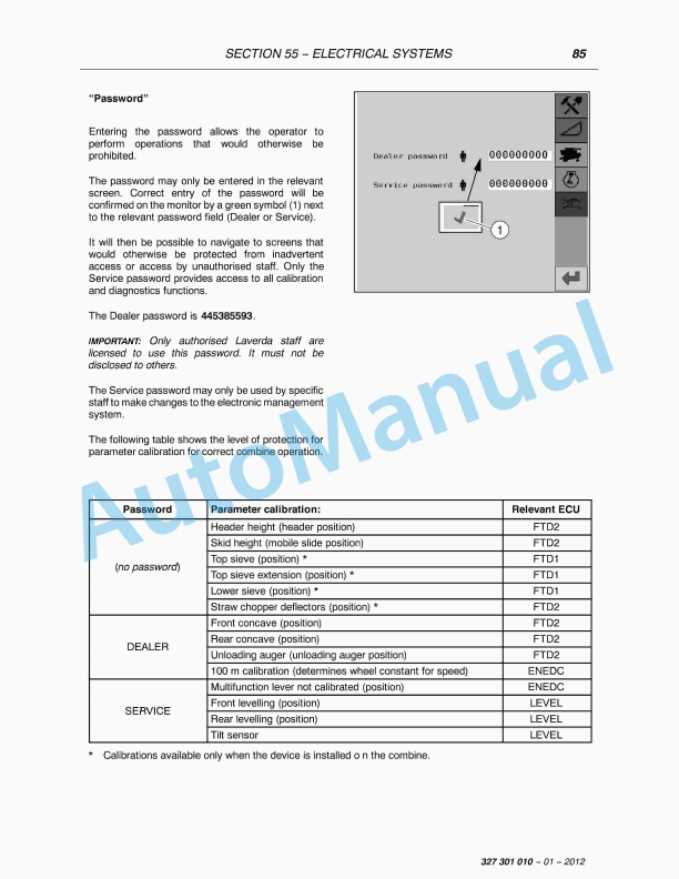 Massey Ferguson Beta 7360, Beta 7360 PL, Beta 7370, Beta 7370 PL Workshop Service Manual 327301010-4