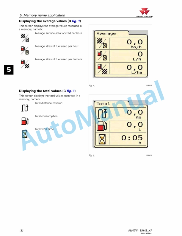 Massey Ferguson Datatronic CCD Operators Manual 4346236M4-5