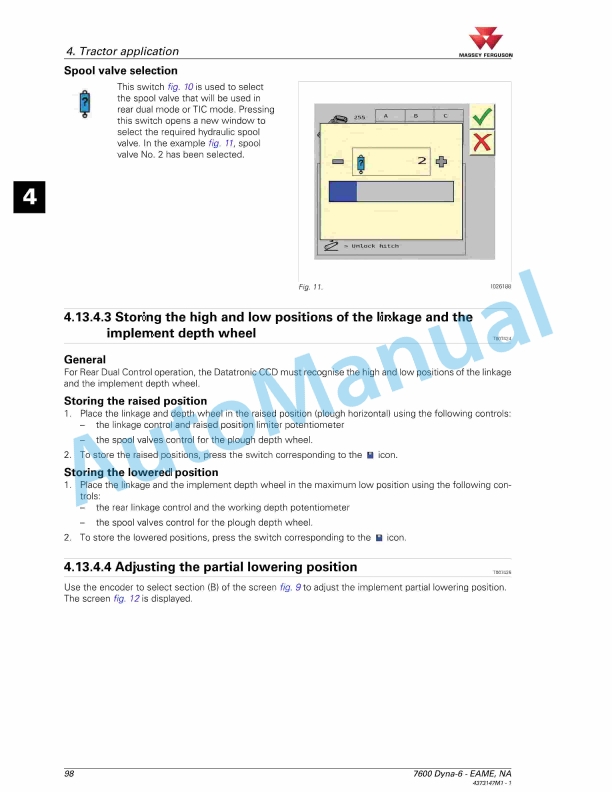 Massey Ferguson Datatronic CCD Operators Manual 4373147M1-3