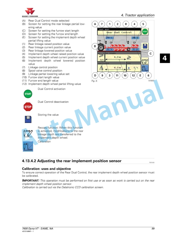 Massey Ferguson Datatronic CCD Operators Manual 4373158M1-3
