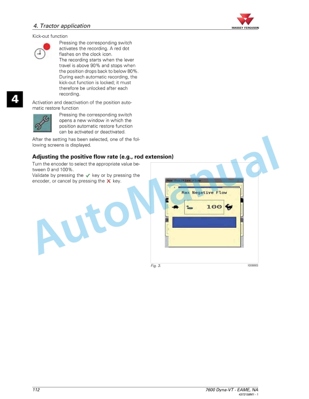 Massey Ferguson Datatronic CCD Operators Manual 4373158M1-4