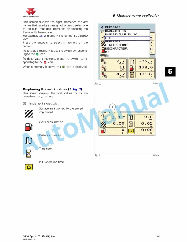Massey Ferguson Datatronic CCD Operators Manual 4373158M1-5