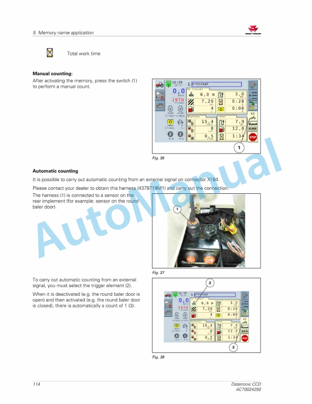 Massey Ferguson Datatronic CCD Operators Manual ACT0024250-5