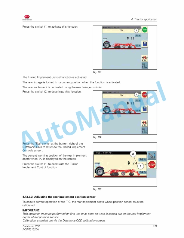 Massey Ferguson Datatronic CCD Operators Manual ACW031520A-3