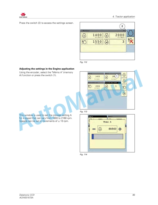 Massey Ferguson Datatronic CCD Operators Manual ACW031573A-2