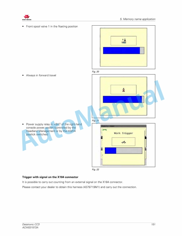 Massey Ferguson Datatronic CCD Operators Manual ACW031573A-5