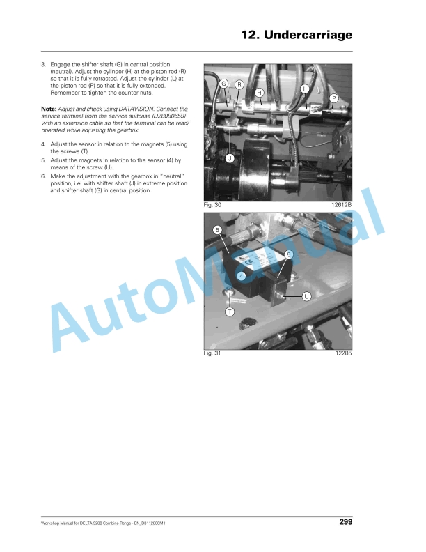 Massey Ferguson Delta 9280 Combine Range Workshop Manual D3112800M1-2