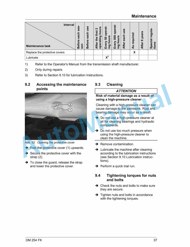 Massey Ferguson DM 254 FK Disc Mower Operators Manual-5