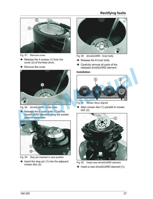 Massey Ferguson DM 255 Disc Mower Operators Manual-3