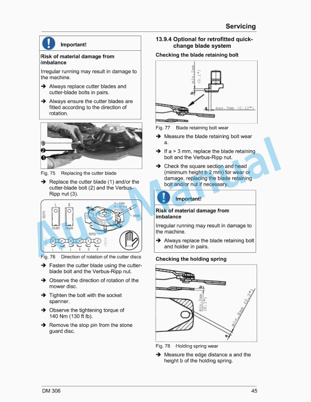 Massey Ferguson DM 306 Disc Mower Operators Manual-5