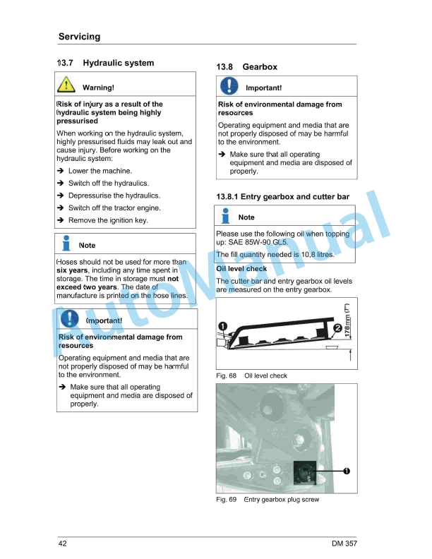 Massey Ferguson DM 357 Disc Mower Operators Manual-4