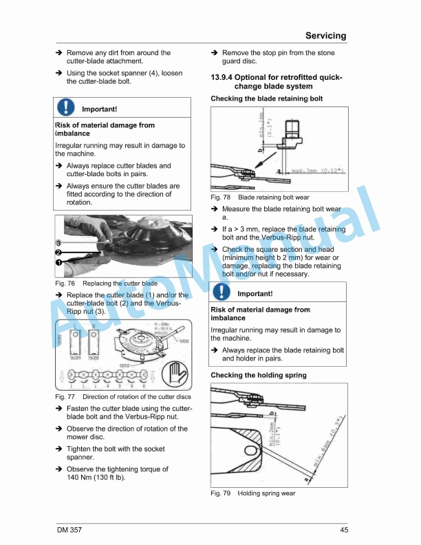 Massey Ferguson DM 357 Disc Mower Operators Manual-5