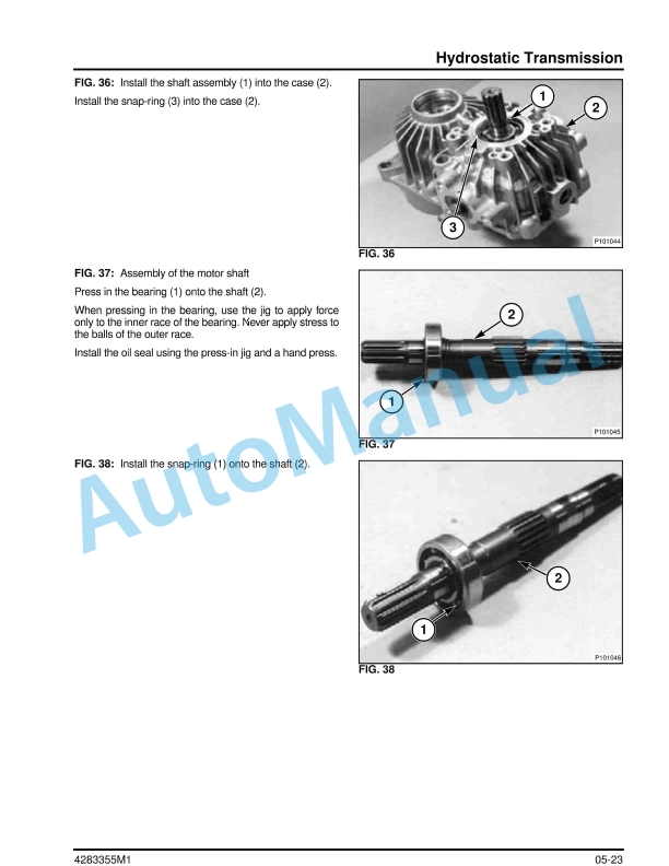 Massey Ferguson FC23 Front Cut Mower Workshop Service Manual 4283355M1-2