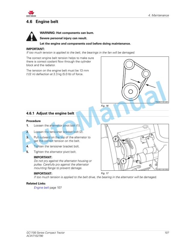 Massey Ferguson GC1700 Series Compact Tractor Operators Manual ACW7152790-3