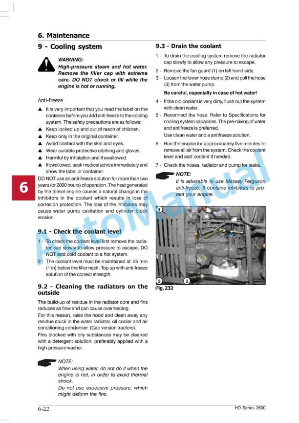 Massey Ferguson HD Series 2600 Instruction Book 6263283M3-3