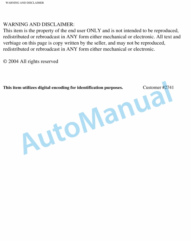 Massey Ferguson MF 1100, MF 1130 Tractors Technical Maintenance Manual