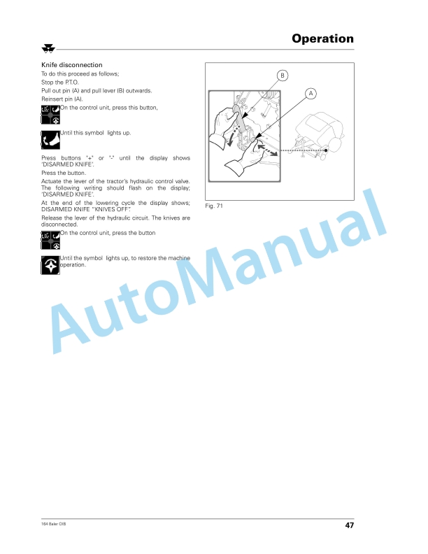 Massey Ferguson MF 164 Tractor Operator Instruction Book 1857459M1-2
