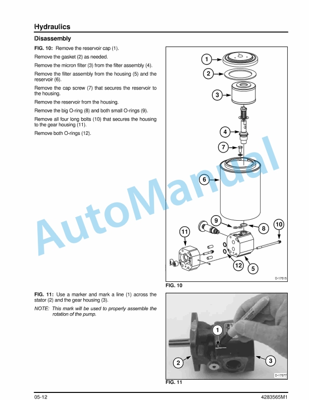 Massey Ferguson MF 1800 Small Square Baler Service Manual 4283565M1-3