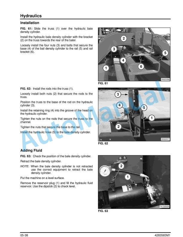 Massey Ferguson MF 1800 Small Square Baler Service Manual 4283565M1-4
