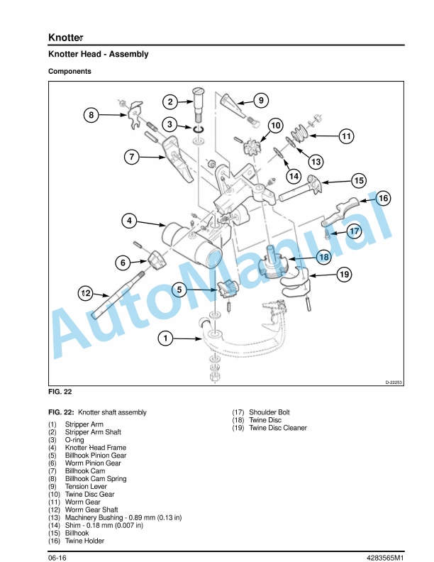 Massey Ferguson MF 1800 Small Square Baler Service Manual 4283565M1-5