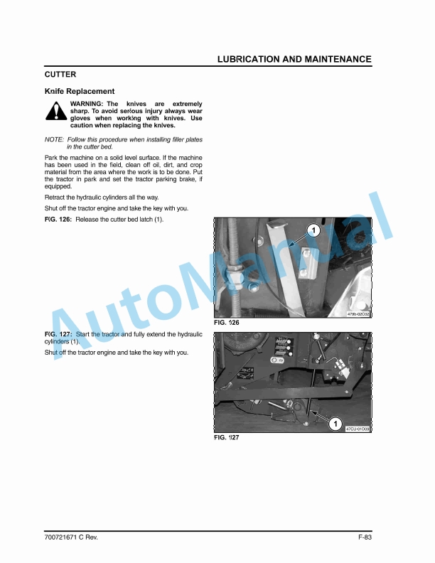 Massey Ferguson MF 185 SII Tractor Operator Instruction Book 700721671-3
